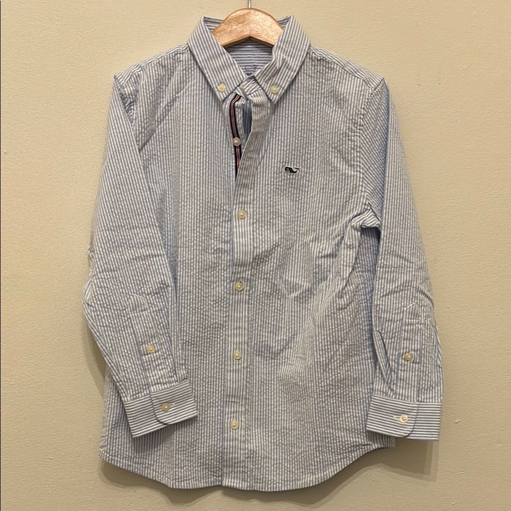 Vineyard Vines Seersucker Button Down, Kids Size 7